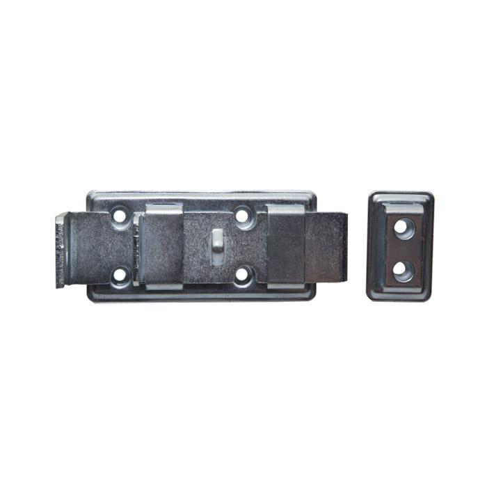 Chiavistello di sicurezza standard - acciaio - dritto - zincato o brunito - con passante