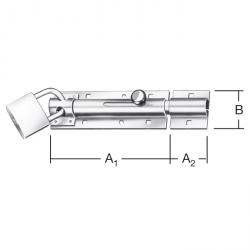 Bolt door lock bolt - with attached loop - price per PU
