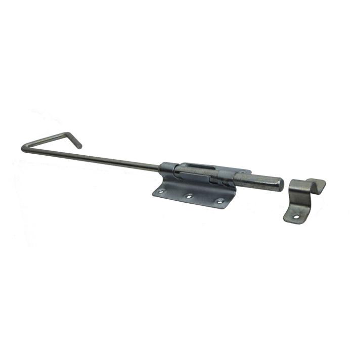 Skyderigel  - galvaniseret - 5 stk - stål - galvaniserede - tykkelse 2 mm - med løkke og slagplade  - pris pr. pakke