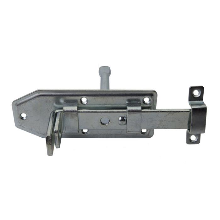 Barn door lock bolt - steel - galvanized - with loop & loose pin - pack of 5 - price per pack
