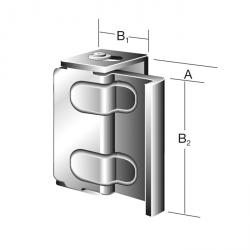 Vindu og dørsikkerhet - stål - dimensjoner A 16 til 25 mm - inkl. Monteringsutstyr - pakke på 10 stk - pris per pakke