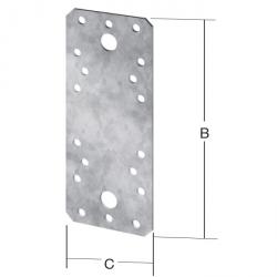 Platt kontakt - stål eller rostfritt stål (V2A) - CE-märkning - pris per PU