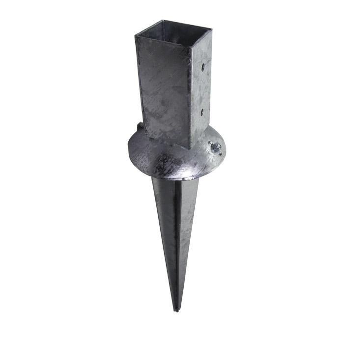 VARIOFIX drive-in ground sleeve - steel - hot-dip galvanized - adjustable - thickness 2 mm - price per piece
