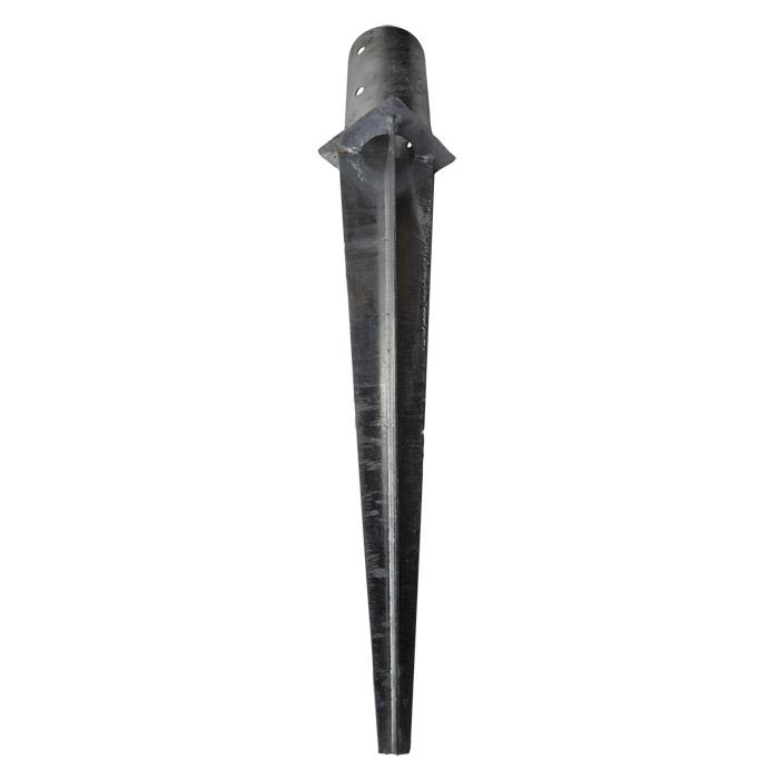 Bussola di contatto a terra - acciaio - zincato a caldo - per pali rotondi in legno - numero di fori 4 - prezzo per pezzo