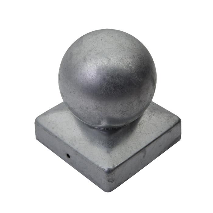 Embout de poteau - avec boule - trous de fixation - 2 (Ø 3 mm) - lot de 6 - prix par lot