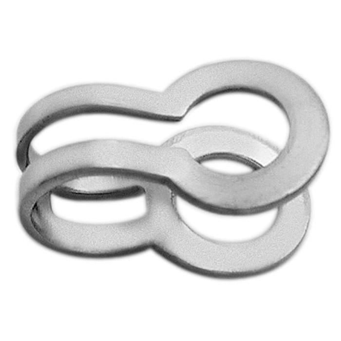 Clasp - for ball chains - brass - nickel-plated - pack of 20 - price per pack