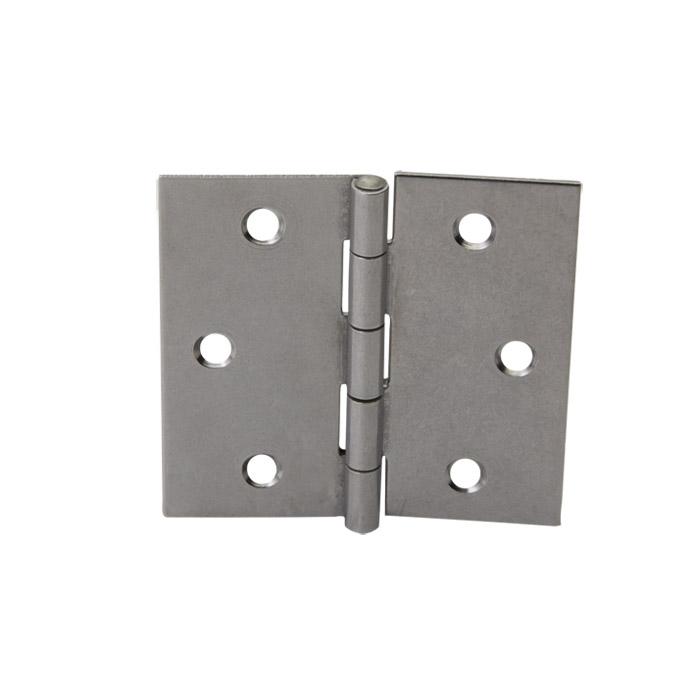 Hinge - rolled - square - stainless steel - price per pack