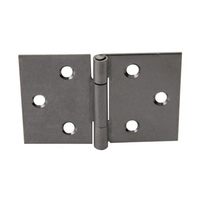 Hinge - rolled - wide - stainless steel - price per pack