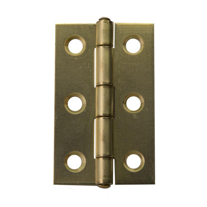 Hinge - rolled - narrow - brass - price per pack