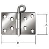 Link hinge - rolled - 2 mm axial play - pack of 50 pieces - price per pack