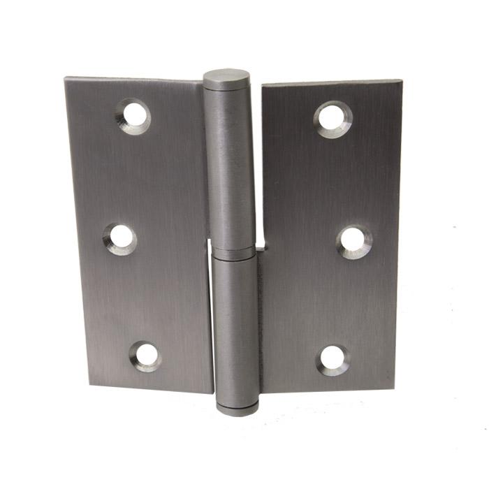 Door hinge - removable - right / left - rolled - stainless steel - pack of 2 - price per pack
