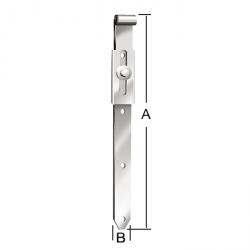 Ladenband - Stahl - verstellbar bis max. 40 mm - verzinkt - VE 4 Stück - Preis per VE