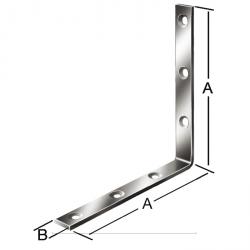 Angle - steel - strong - recessed inside - galvanized - price per pack