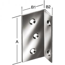Wide angle - recessed inside - galvanized - PU 20 pieces - price per PU