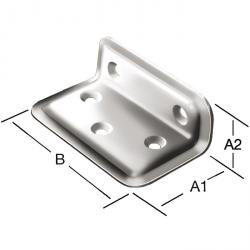 3F brakett (braketter) - stål - 40 x 25 x 70 mm - pris per pakke