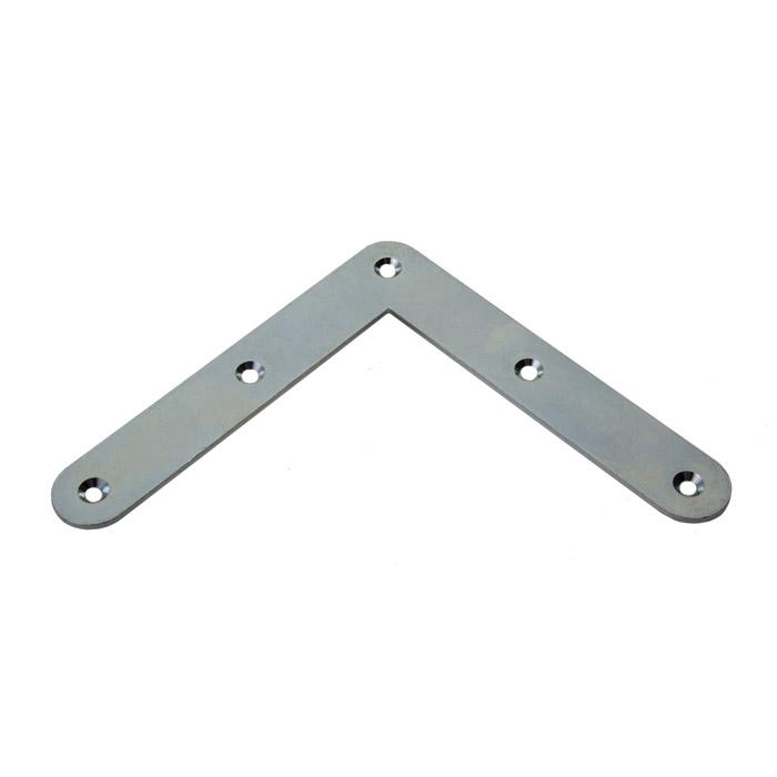 Corner bracket - countersunk holes - rounded - pack of 20 pieces - price per pack