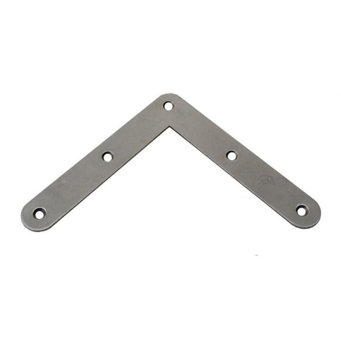 Corner bracket - countersunk holes - rounded - pack of 20 pieces - price per pack