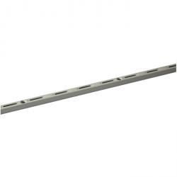 Vægskinne - 145 til 2000 x 50 mm - hvid eller aluminium hvid - enkelt række - pakke med 10 - pris pr.