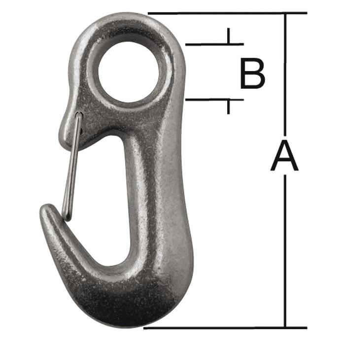 Tow Hook - Galvanized - Load 875 kg - 5 Pieces