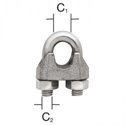 Serre-câble - acier ou acier inoxydable (V2A) - Prix par unité de mesure