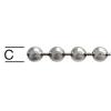 Ball chain - chrome-plated brass - on spool - 25 m - price per roll