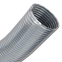 Metal hose - Ø 70 mm - up to 120°C - galvanized steel - cotton seal - length 1 m