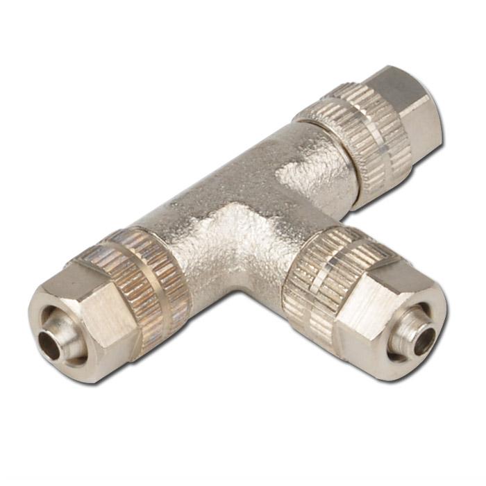 CK-Fittings - T-Hose Connectors - Nickel-Plated Brass