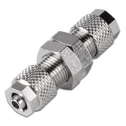 CK quick connector bulkhead fitting nickel-plated brass
