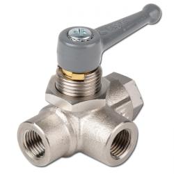 3-Way-L-Ball Valve With Fastening ISO Thread - PN 20