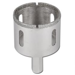 Diamond tiles drill bit "CLEVER" - wet drilling - connection round shaft