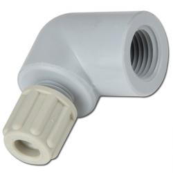 Screw-on fitting - PA - elbow - 1/8" to 1/2" - PN up to 10 bar