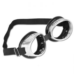Gletscherbrille - ohne Gläser - Lederfarbe schwarz, dunkelgrün, dunkelbraun