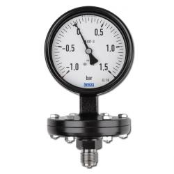 Diaphragm pressure gauge from -1 bar to 25 bar - class 1.6 - Ø 100mm - bottom outlet