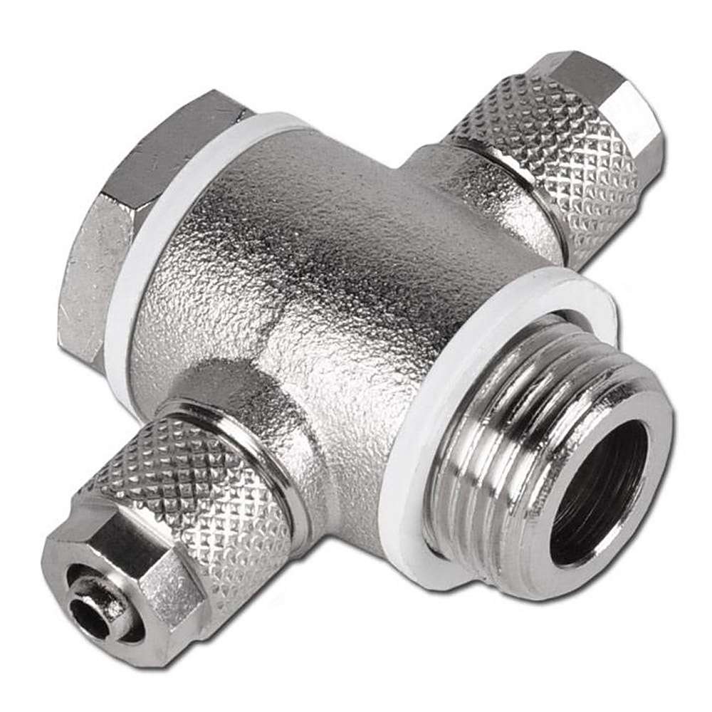 CK-Fittings - T-Hose Union - Nickel Plated Brass