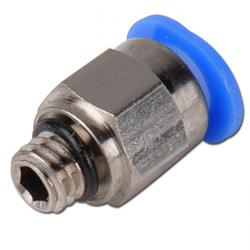 Push-in fittings - straight - ring POM - metric thread - with external hexagon