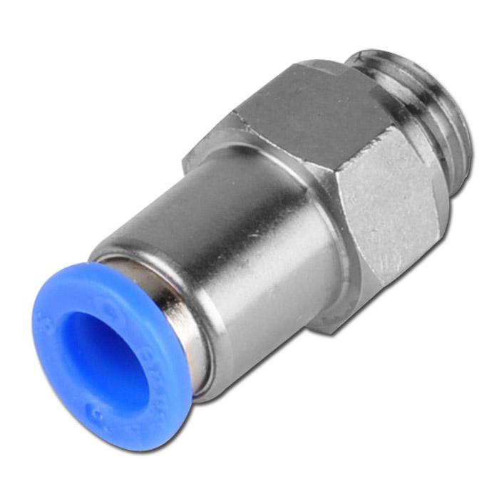 Push-In Fitting - Straight - With Cylindrical Thread - Self Locking
