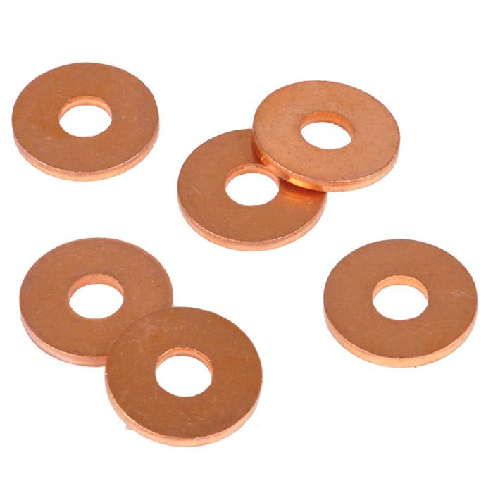 Pressure gauge sealing rings - flat - copper, PTFE, VA