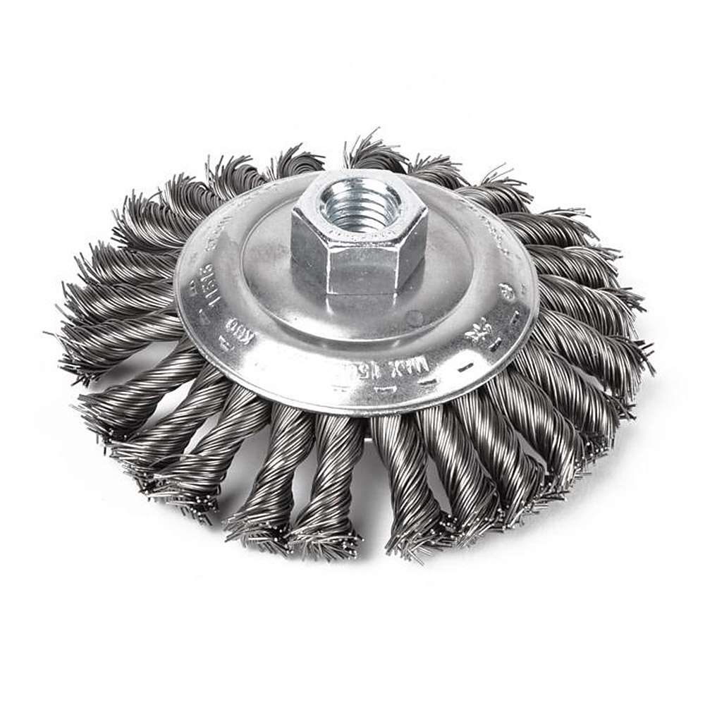Falring Cup Brushes - Threaded - Knotted Steel Wire - M14x2 "PFERD"