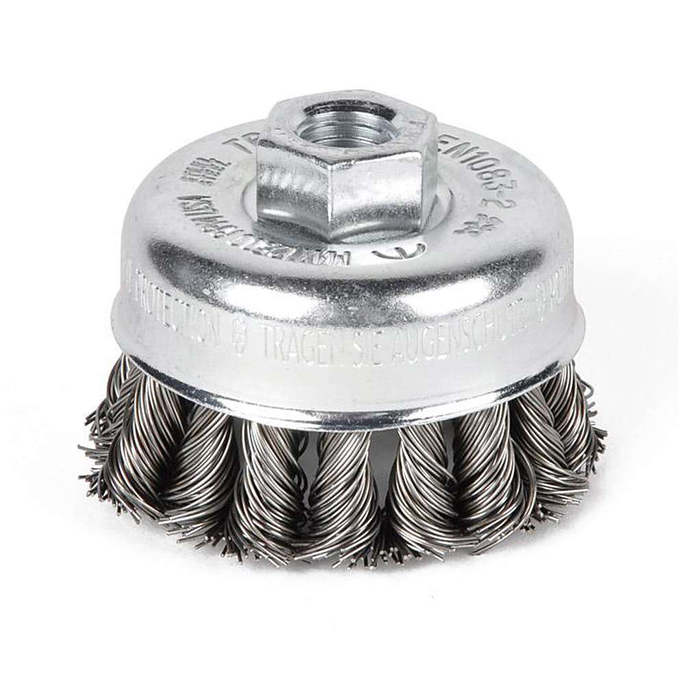 Cup Brushes - Threaded Hole - Combitwist-Knotted - Steel Wire "PFERD"