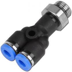 Y-Connector - With Cylindrical Thread