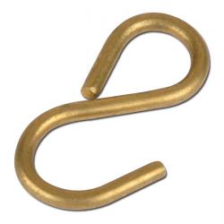 S-Hook "LMC" - Stainless Steel/Brass For Chain