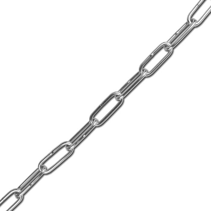 Stainless steel welded chains - according to DIN 763 - straight form C - stainle