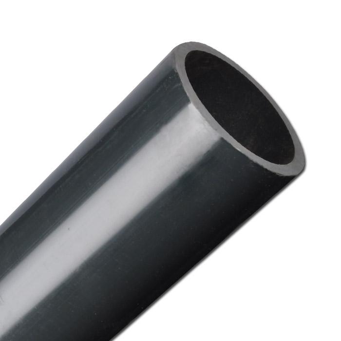 Tuyau PVC-U - en PVC dur - Ø de tube extérieur 20 à 110 mm - Ø de tube intérieur 17 à 93,8 mm - pression de service 16 bar - conditionnement 5 m - prix par mètre