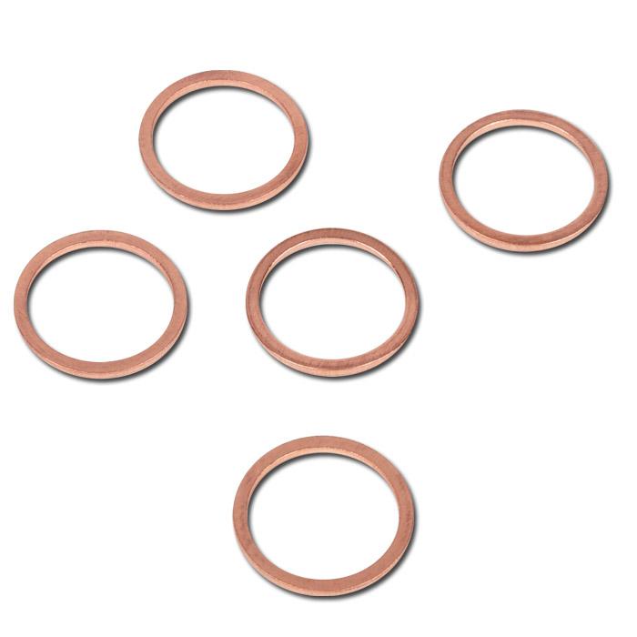 568pcs 30 Sizes Metal O-Ring Assortment Copper O-Ring for Automotive/Electrical Applications O-Ring 