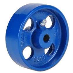 Gråt støbejernshjul - malet - med glideleje - hjul Ø 65 til 250 mm - bæreevne 150 til 1250 kg