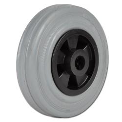 Massivt gummihjul - fælg af plast - med rulleleje - hjul Ø 160 til 200 mm - bæreevne 135 til 205 kg