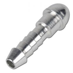 Nipple per tubo flessibile - con cono di tenuta a 60°  - in acciaio zincato