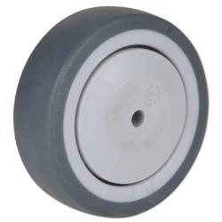 Hjul for apparattrinse - med kulelagre - Gummibåndhjul - plastfelge