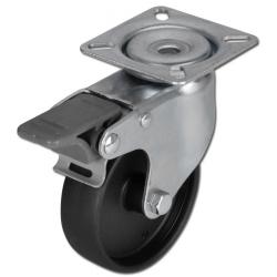 Zestaw kołowy skrętny do aparatu - koło poliamidowe - Ř koła 50 do 100 mm - wysokość 71 do 122 mm - nośność 40 do 60 kg