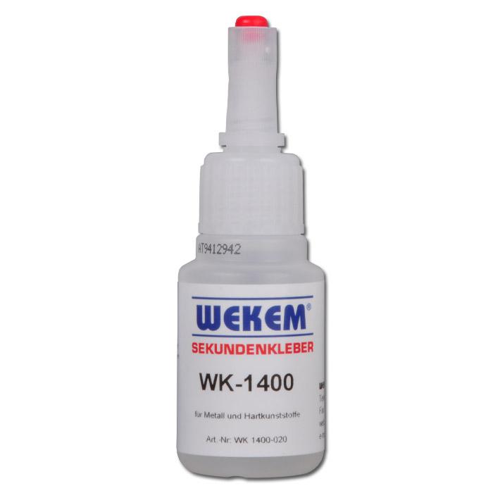 Collante rapido "WK 1400-020" - alta capaictà di riempimento fessure - 20 / 50 g